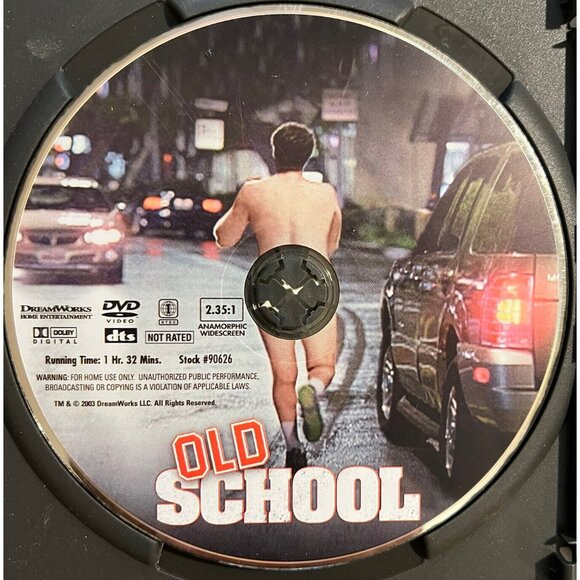 Old School (DVD, 2003) Widescreen Unrated – Will Ferrell, Luke Wilson, Comedy - Picture 3 of 3